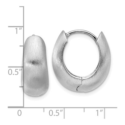 Sterling Silver 18mm Huggie Hoop Earrings – view 4