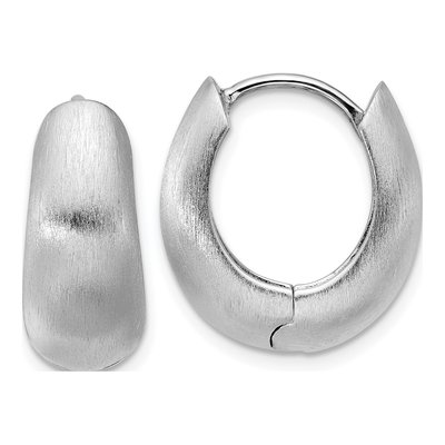 Sterling Silver 18mm Huggie Hoop Earrings