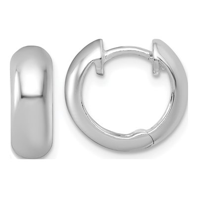 Sterling Silver 13mm Huggie Hoop Earrings