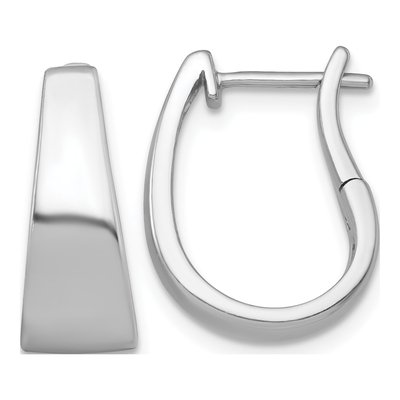 Sterling Silver 18mm Huggie Hoop Earrings