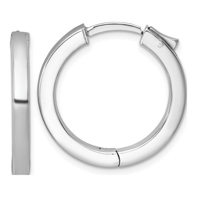 Sterling Silver 25mm Huggie Hoop Earrings