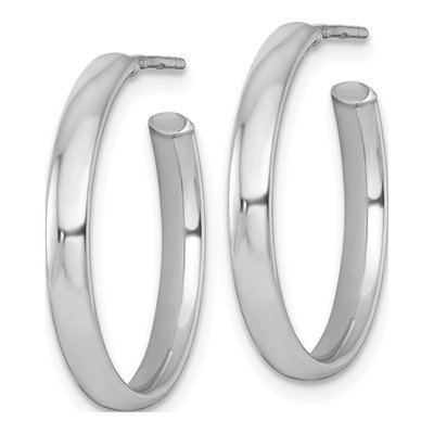 Sterling Silver 23mm C- Hoop Earrings – view 3
