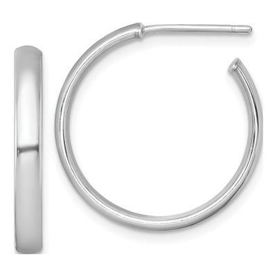Sterling Silver 23mm C- Hoop Earrings