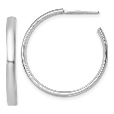 Sterling Silver 29mm C- Hoop Earrings