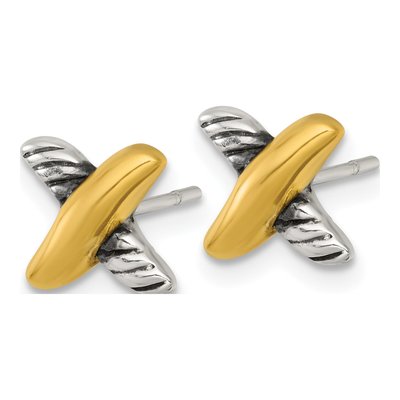 Sterling Silver Stud Earrings – view 3