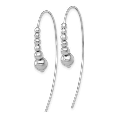 Sterling Silver Graduated Threader Earrings – view 3