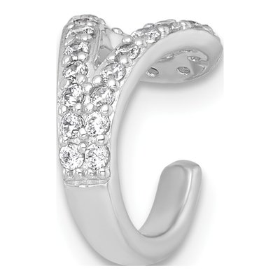 Sterling Silver 12mm CZ Ear Cuff Ear Cuff – view 5