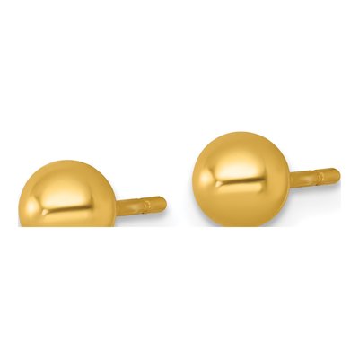 Gold-Plated Sterling Silver Ball Stud Earrings – view 3