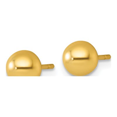 Gold-Plated Sterling Silver Ball Stud Earrings – view 3