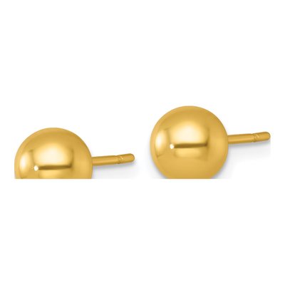 Gold-Plated Sterling Silver Ball Stud Earrings – view 3