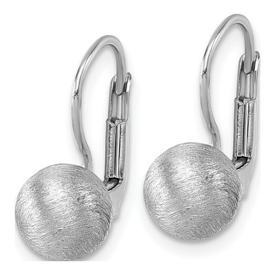 Sterling Silver Ball Stud Earrings – view 3