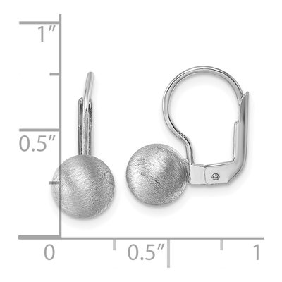 Sterling Silver Ball Stud Earrings – view 4