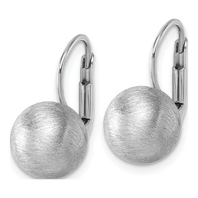 Sterling Silver Ball Stud Earrings – view 3