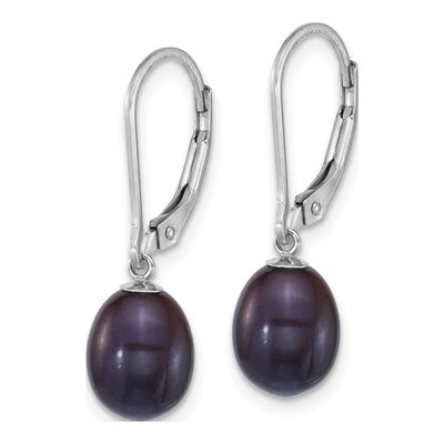 Sterling Silver Pearl Enhancer & Leverback Earring Set – view 3