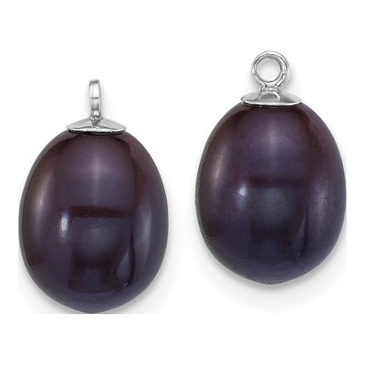 Sterling Silver Pearl Enhancer & Leverback Earring Set – view 5