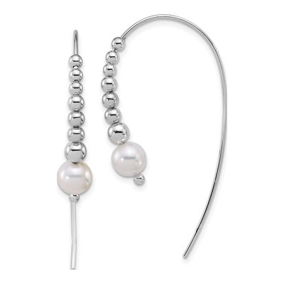 Sterling Silver Pearl Shell Threader Earrings