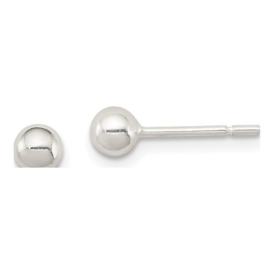 Sterling Silver Ball Stud Earrings