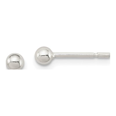 Sterling Silver Ball Stud Earrings