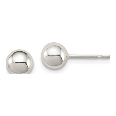 Sterling Silver Ball Stud Earrings