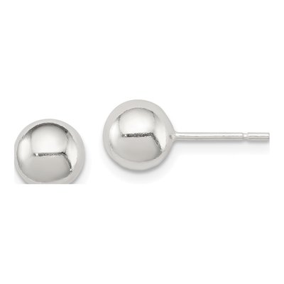 Sterling Silver Ball Stud Earrings