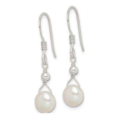 Sterling Silver Freshwater Cultured Pearl Dangle Earrings – view 3