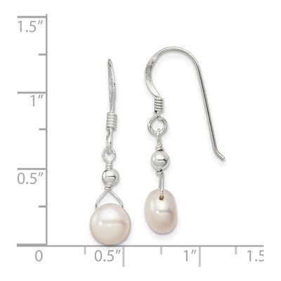 Sterling Silver Freshwater Cultured Pearl Dangle Earrings – view 5