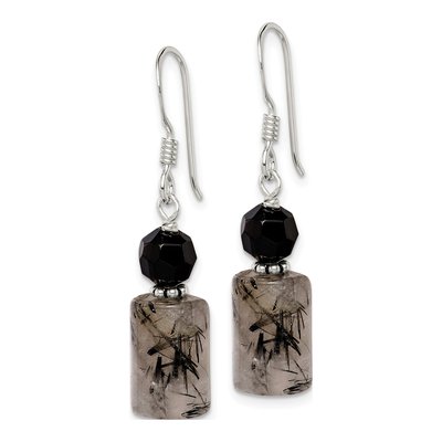 Sterling Silver Crystal Dangle Earrings – view 3