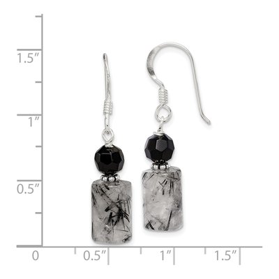 Sterling Silver Crystal Dangle Earrings – view 5