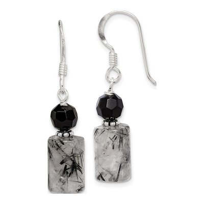 Sterling Silver Crystal Dangle Earrings