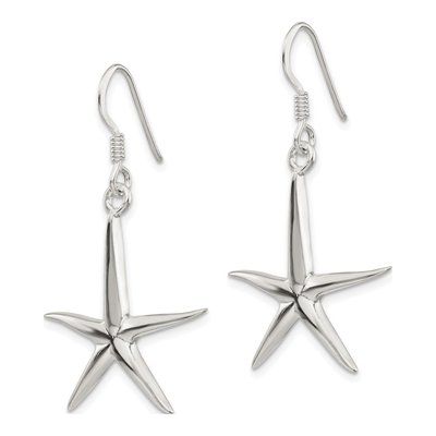 Sterling Silver Starfish Dangle Earrings – view 3