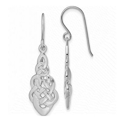 Sterling Silver Celtic Knot Dangle Earrings