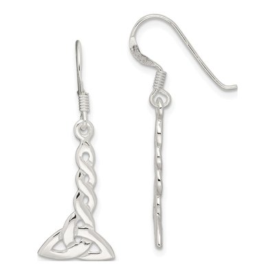 Sterling Silver Twisted Knot Dangle Earrings
