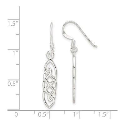 Sterling Silver Celtic Dangle Earrings – view 5