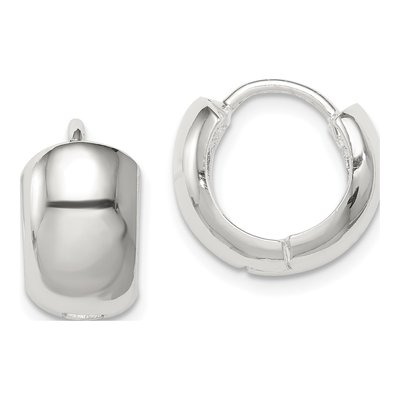 Sterling Silver 10mm Huggie Hoop Earrings