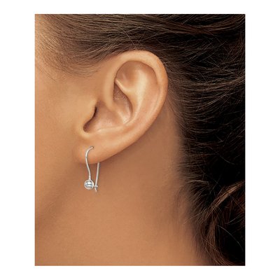 Sterling Silver Ball Dangle Earrings – view 4