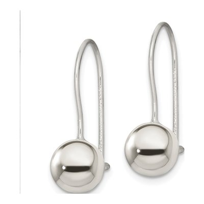 Sterling Silver Ball Dangle Earrings – view 3