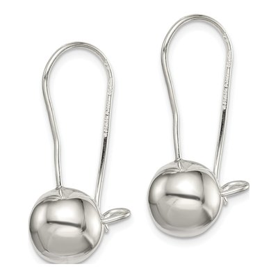 Sterling Silver Ball Dangle Earrings – view 3