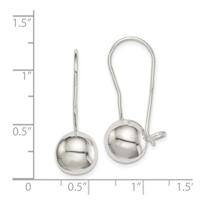 Sterling Silver Ball Dangle Earrings – view 5