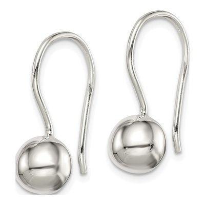 Sterling Silver Ball Dangle Earrings – view 3
