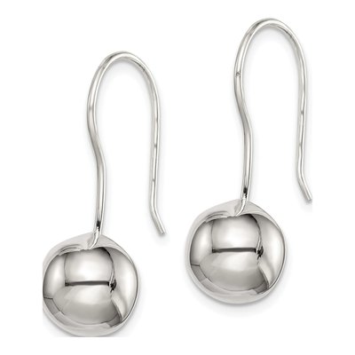 Sterling Silver Ball Dangle Earrings – view 3
