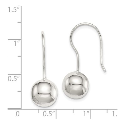 Sterling Silver Ball Dangle Earrings – view 5