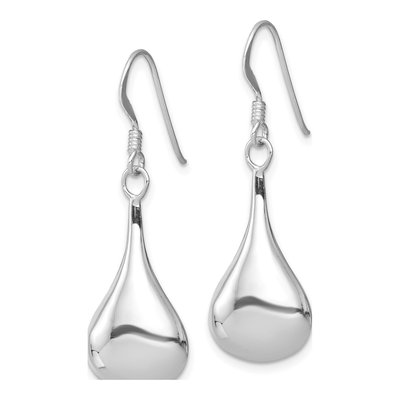 Sterling Silver Teardrop Dangle Earrings – view 3