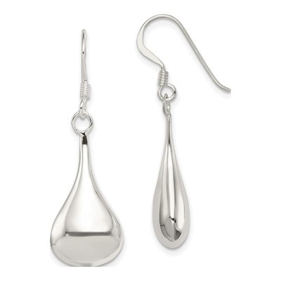 Sterling Silver Teardrop Dangle Earrings