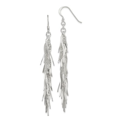Sterling Silver Squiggle Dangle Earrings