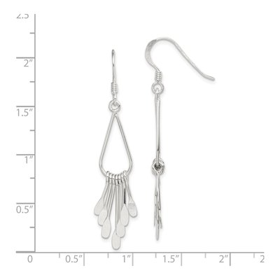 Sterling Silver Teardrop Dangle Earrings – view 5