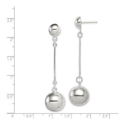 Sterling Silver Ball Dangle Earrings – view 5