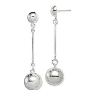 Sterling Silver Ball Dangle Earrings