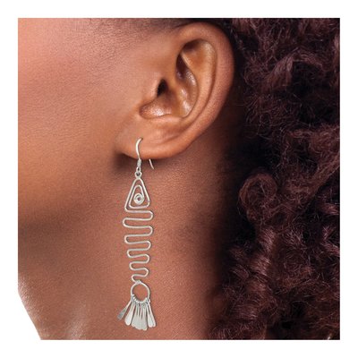 Sterling Silver Fish Dangle Earrings – view 4