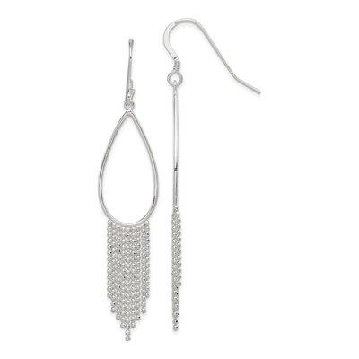 Sterling Silver Teardrop Dangle Earrings