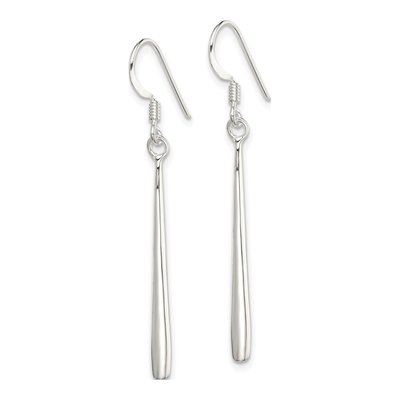 Sterling Silver Teardrop Bar Dangle Earrings – view 3